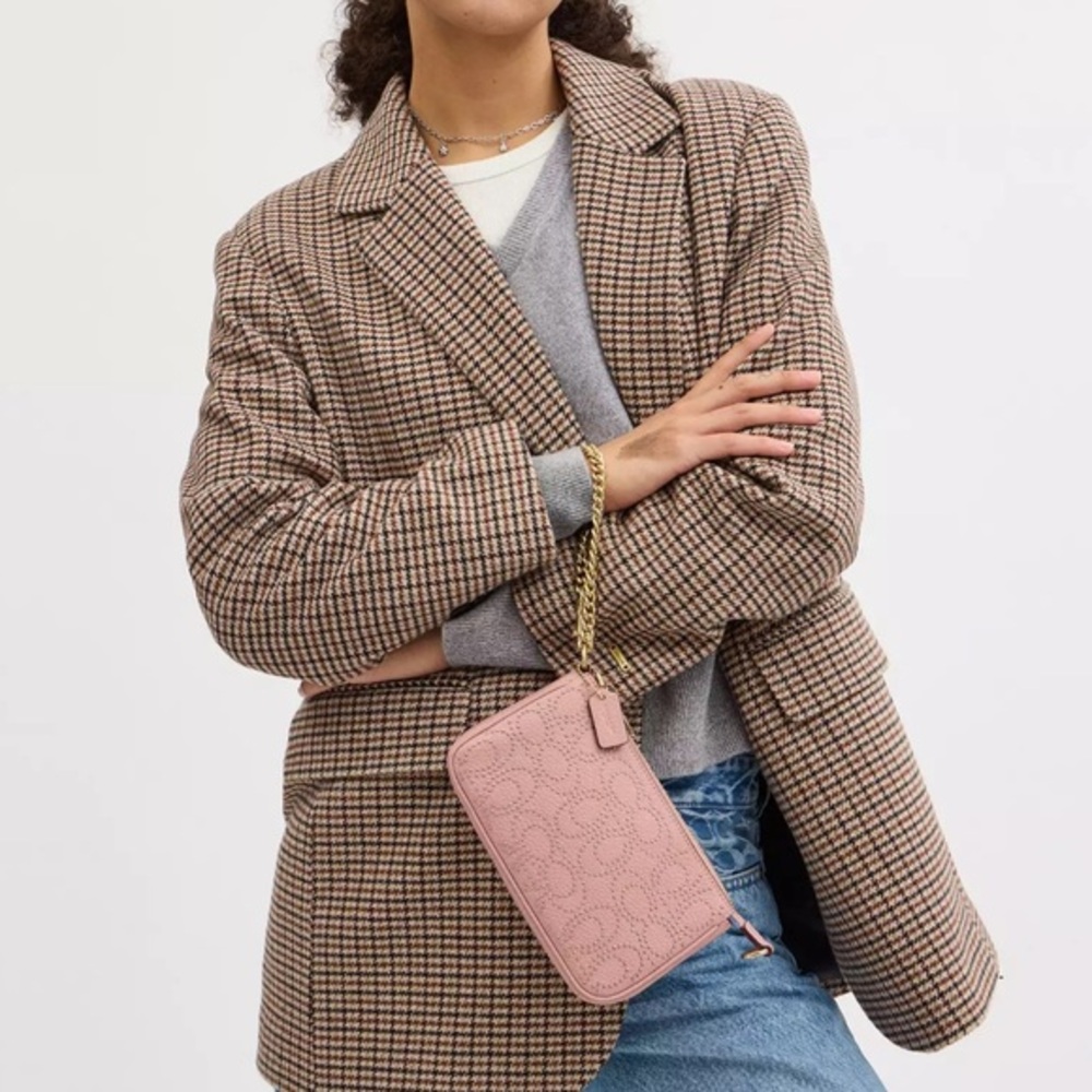 NWT COACH Nolita 19 With Signature Rivets Leather in‎ Pink - Picture 6 of 9